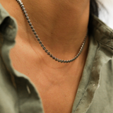 Heartstrings Necklace, Rhodium