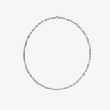 Heartstrings Necklace, Rhodium