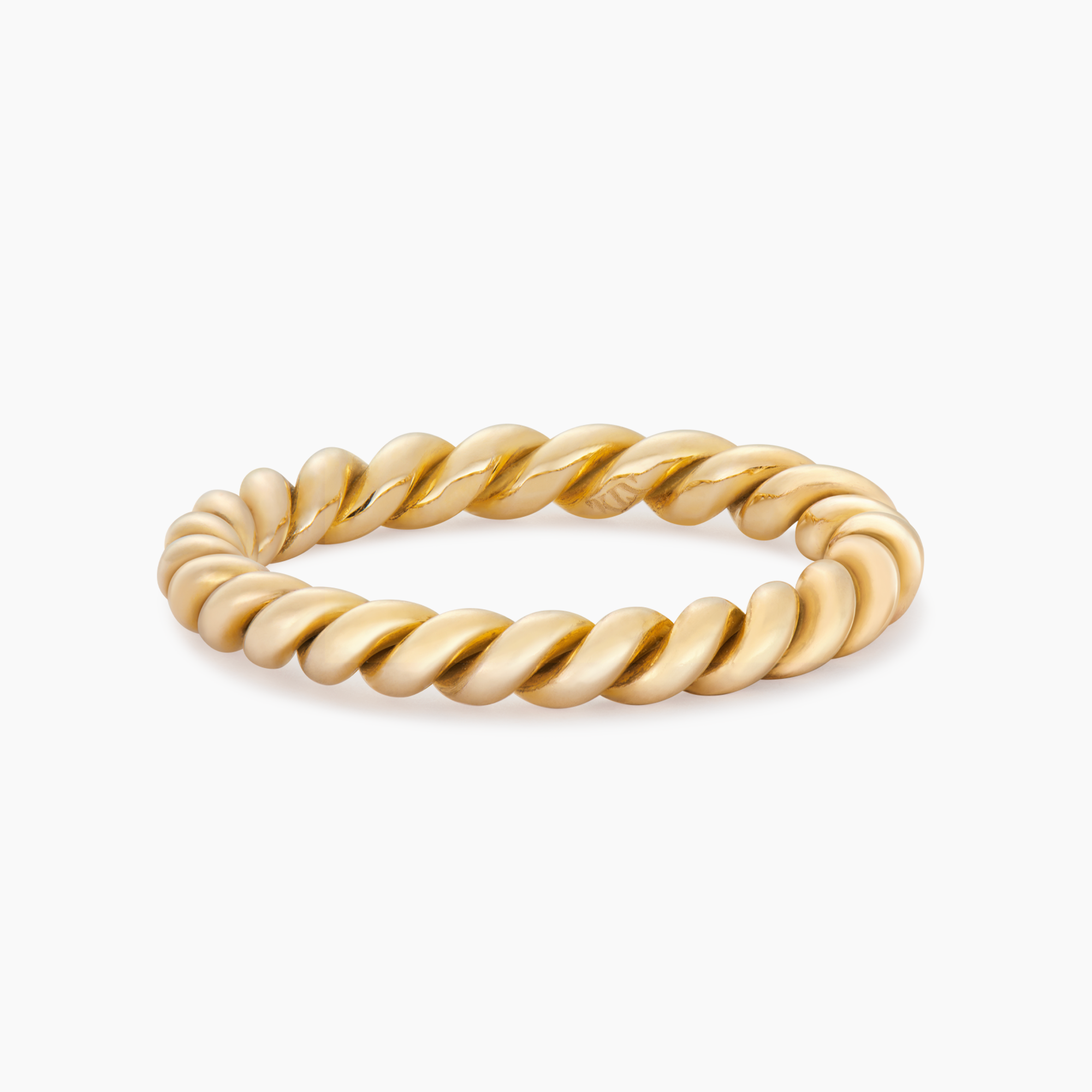 Solid Gold Twist Ring - Main Image