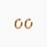 1.5" Ava Hoops, Gold Vermeil