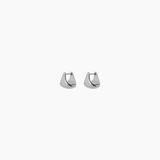 0.5" Dewy Huggies, Rhodium