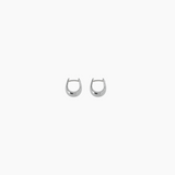 0.5" Dewy Huggies, Rhodium