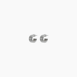 0.6" Ems Hoops, Rhodium