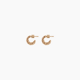 0.7" Hallie Hoops, Gold Vermeil
