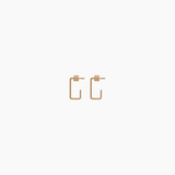 0.8" Suze Hoops, Gold Vermeil