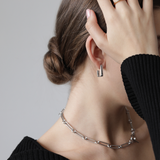 0.8" Suze Hoops, Rhodium
