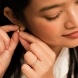 Solid Gold Bar Signet Ring