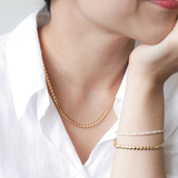 Heartstrings Necklace, Gold Vermeil