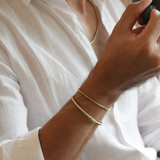 Flexi Weave Bangle, Gold Vermeil