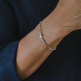 Box Bracelet, Rhodium