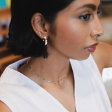 Twist Link Necklace, Gold Vermeil