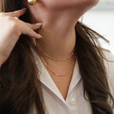 Twist Link Necklace, Gold Vermeil