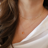 Twist Link Necklace, Gold Vermeil