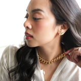 Brass Classic Curb Necklace, Gold