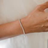 Diamond Tennis Bracelet, 18k White Gold