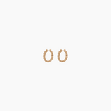 0.7" Elsie Hoops, Gold Vermeil