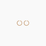 0.7" Elsie Hoops, Gold Vermeil