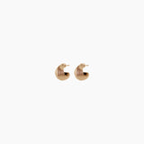 0.7" Pe Hoops, Gold Vermeil