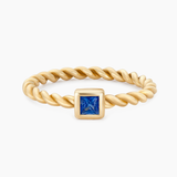 Solid Gold Ring with a Twist