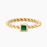 Solid Gold Ring with a Twist