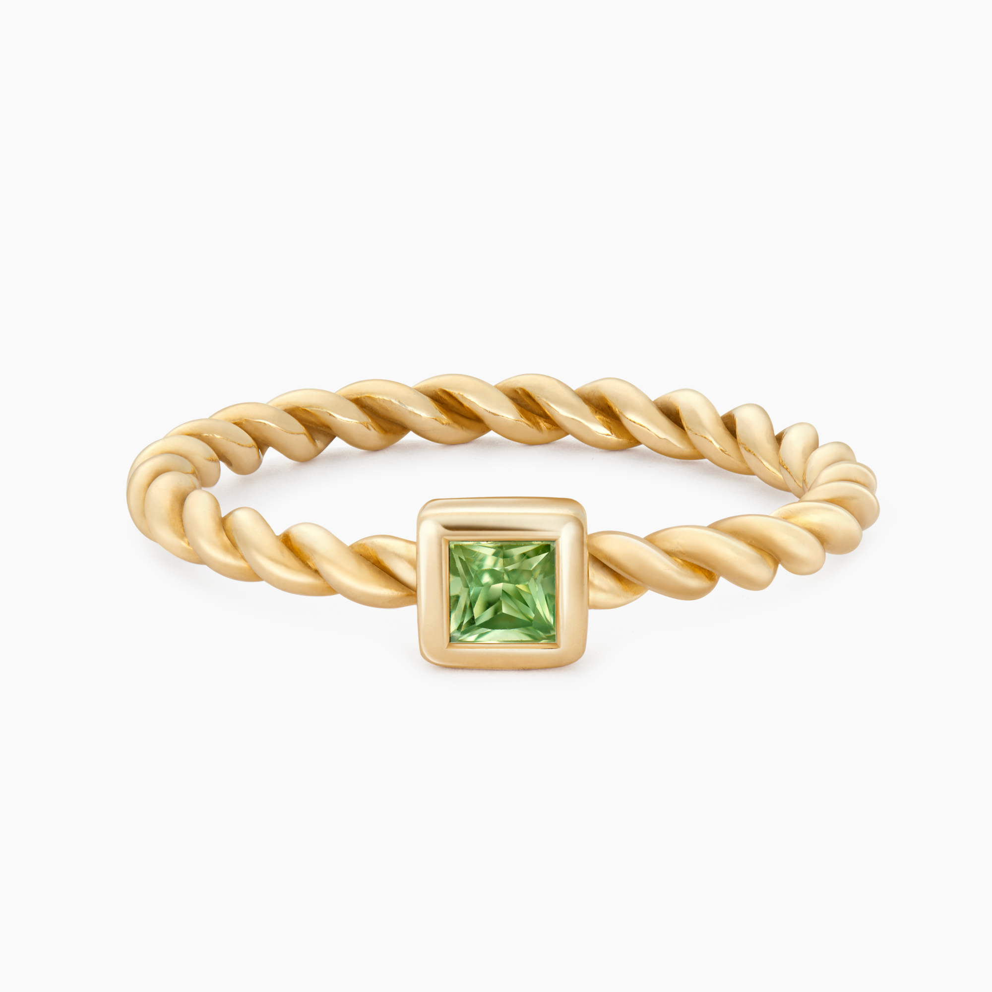 Solid Gold Ring with a Twist