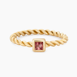 Solid Gold Ring with a Twist