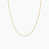 Twist Link Necklace, Gold Vermeil