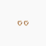 0.7" Amore Hoops, Gold Vermeil