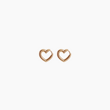 0.7" Amore Hoops, Gold Vermeil