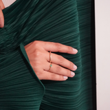 Solid Gold Bamboo Oval Ring I