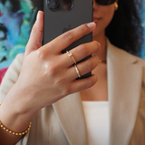 Solid Gold Ring with a Twist