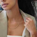 Box Chain Necklace, Gold Vermeil