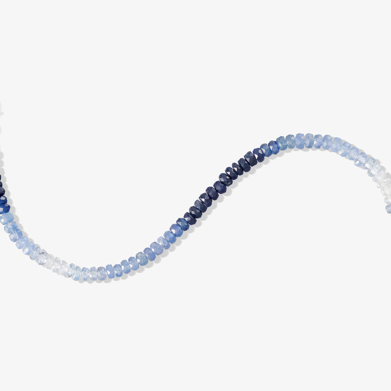 Solid Gold Blue Sapphire Ombre Bracelet