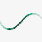 Solid Gold Emerald Ombre Bracelet