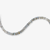 Solid Gold Grey Labradorite Bracelet