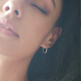0.7" Nizi Hoops, Rhodium
