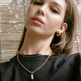 Diamond-Cut Anchor Chain Necklace, Gold Vermeil