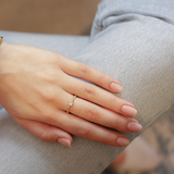 Solid Gold Ring with a Twist