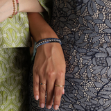 Solid Gold Blue Sapphire Bracelet
