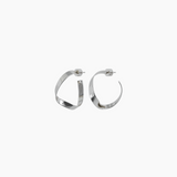 1.5" Yuna Hoops, Rhodium