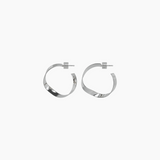 1.5" Yuna Hoops, Rhodium
