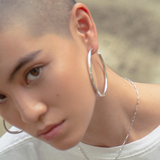 2.5" Zara Hoops, Rhodium