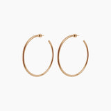 2.5" Zara Hoops, Gold Vermeil