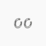 1.5" Ava Hoops, Rhodium
