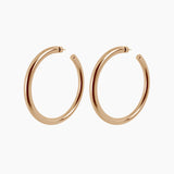 3" Linny Hoops, Gold Vermeil