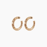 2" Nysa Hoops, Gold Vermeil