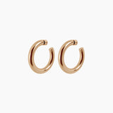 2" Ava Hoops, Gold Vermeil