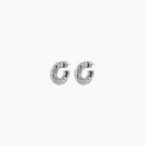 1" Nysa Hoops, Rhodium