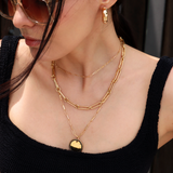 1" Nysa Hoops, Gold Vermeil