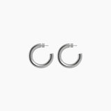 1.5" Linny Hoops, Rhodium
